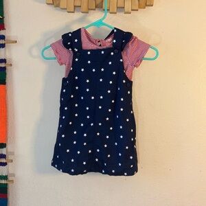EUC Carter’s 2pc Baby Girl 4th of July Dress Bundle, Stars and Stripes, 3T.